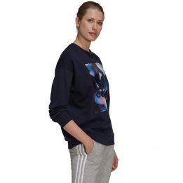 Moteriškas medvilninis džemperis adidas U4U Soft Knit, juodas