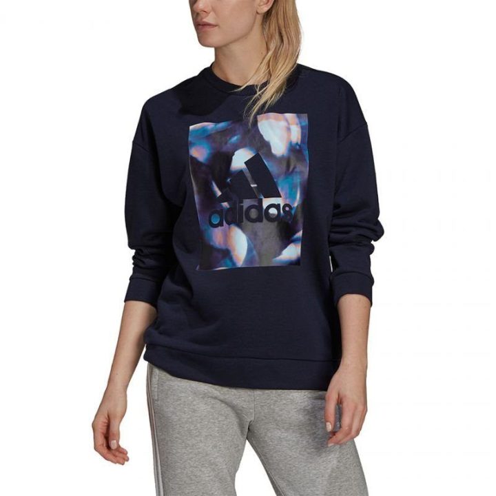 Moteriškas medvilninis džemperis adidas U4U Soft Knit, juodas