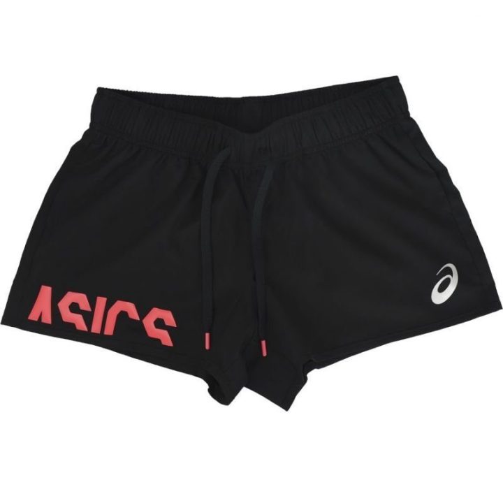 Moteriški treniruočių šortai Asics, juodi