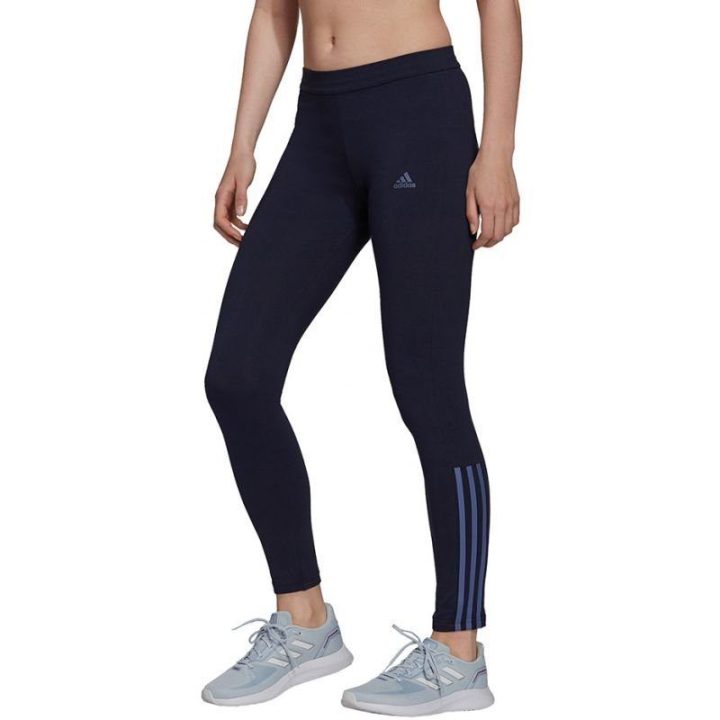 Moteriškos 7/8 medvilninės tamprės adidas Essentials, violetinės
