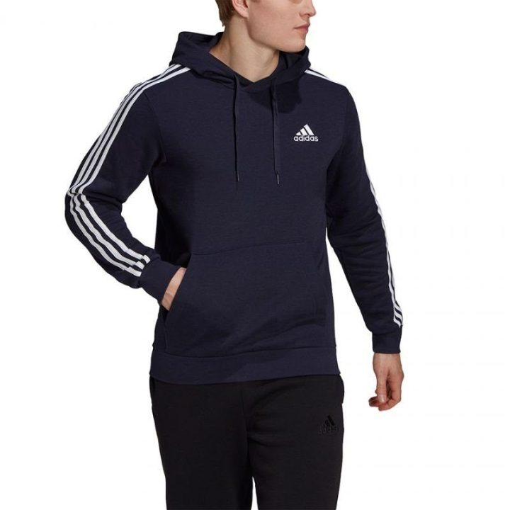 Vyriškas džemperis su gobtuvu adidas Essentials GK9073, tamsiai mėlynas