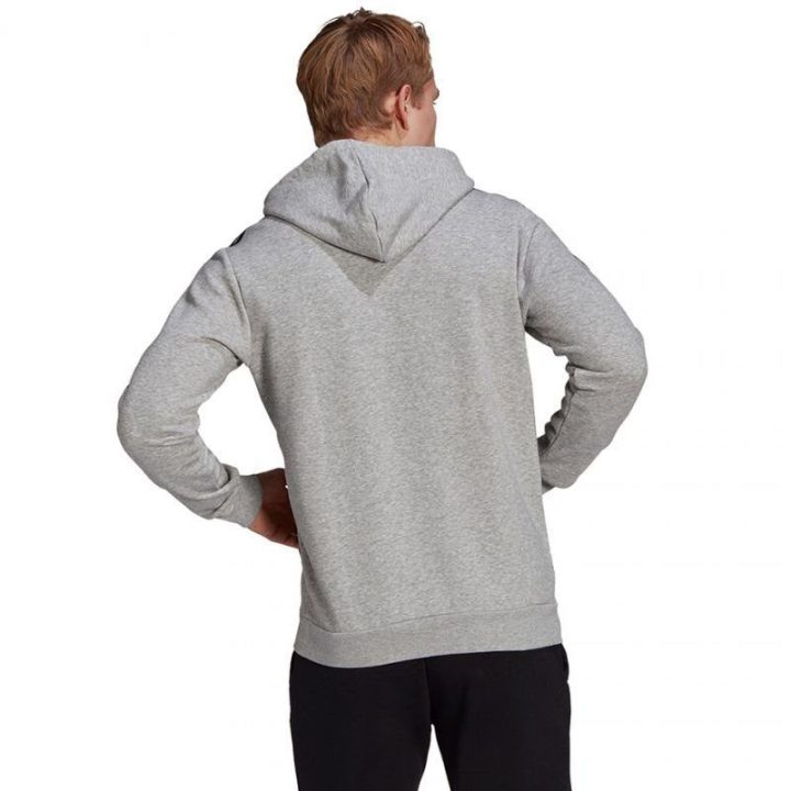 Vyriškas džemperis su gobtuvu adidas Essentials Fleece, pilkas
