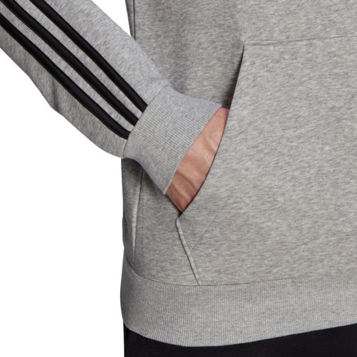 Vyriškas džemperis su gobtuvu adidas Essentials Fleece, pilkas