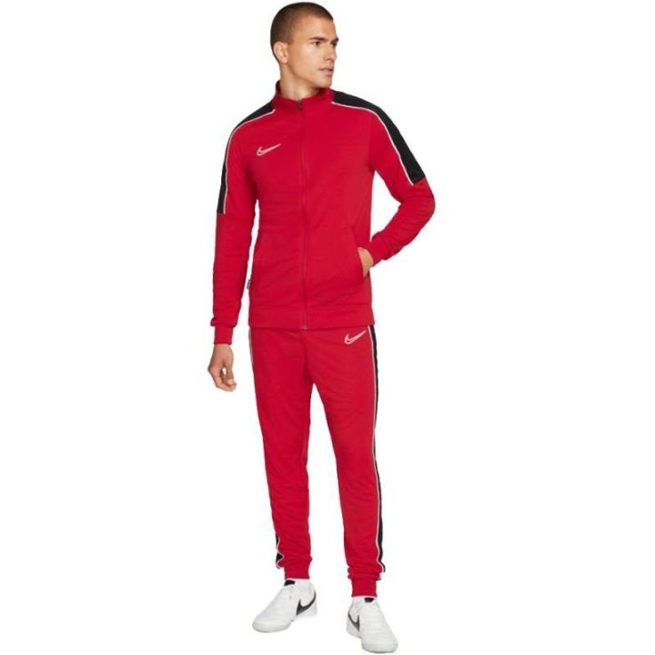 Vyriškas futbolo džemperis su užtrauktuku Nike Academy, raudonas