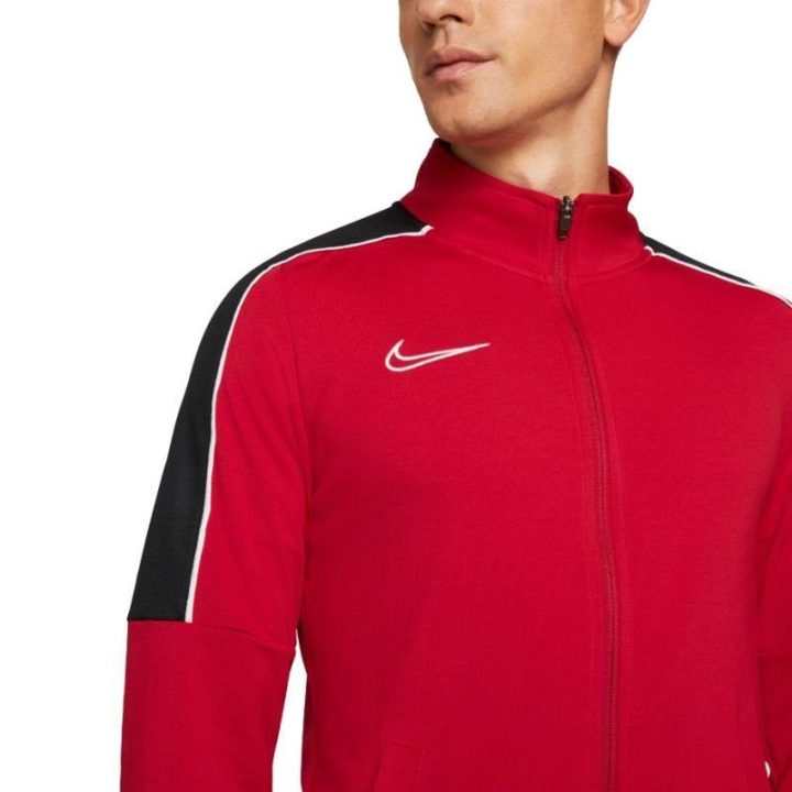 Vyriškas futbolo džemperis su užtrauktuku Nike Academy, raudonas