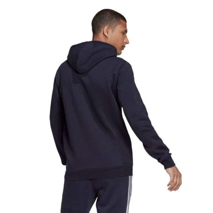 Vyriškas džemperis su gobtuvu adidas Essentials Fleece, tamsiai mėlynas