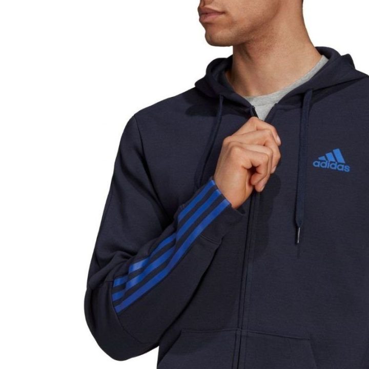 Vyriškas džemperis adidas Essentials Double, tamsiai mėlynas