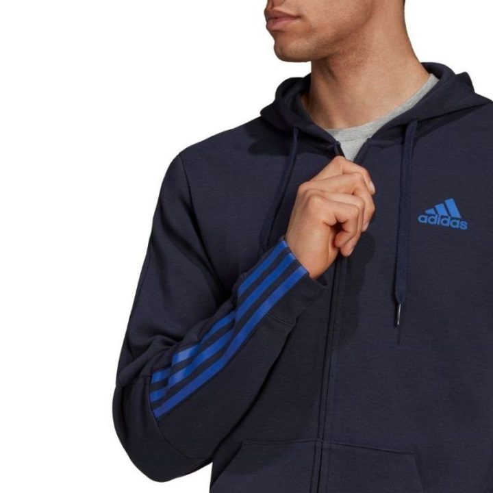 Vyriškas džemperis adidas Essentials Double, tamsiai mėlynas