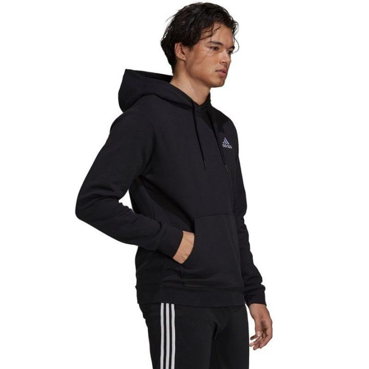 Vyriškas džemperis adidas Essentials Fleece su kišene, juodas
