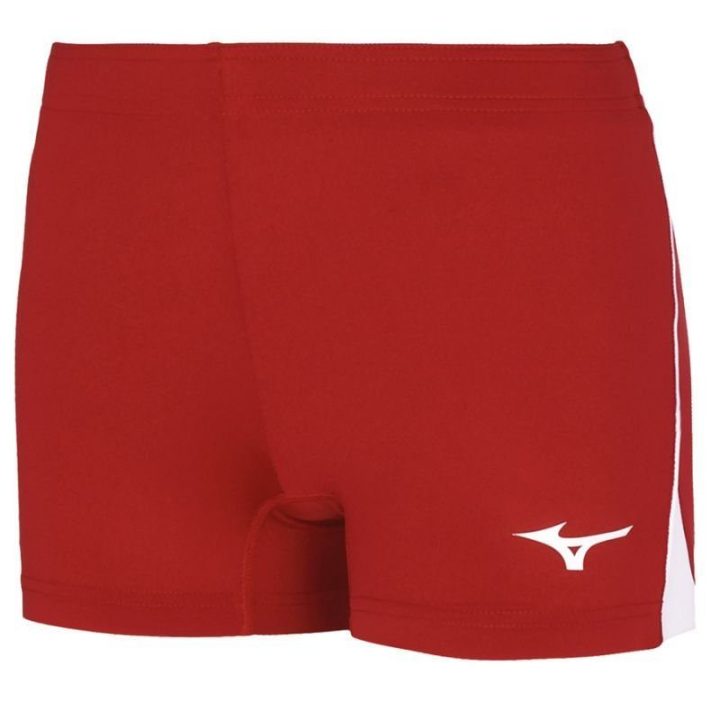 Moteriški tinklinio šortai Mizuno High-Kyu Tight, raudoni