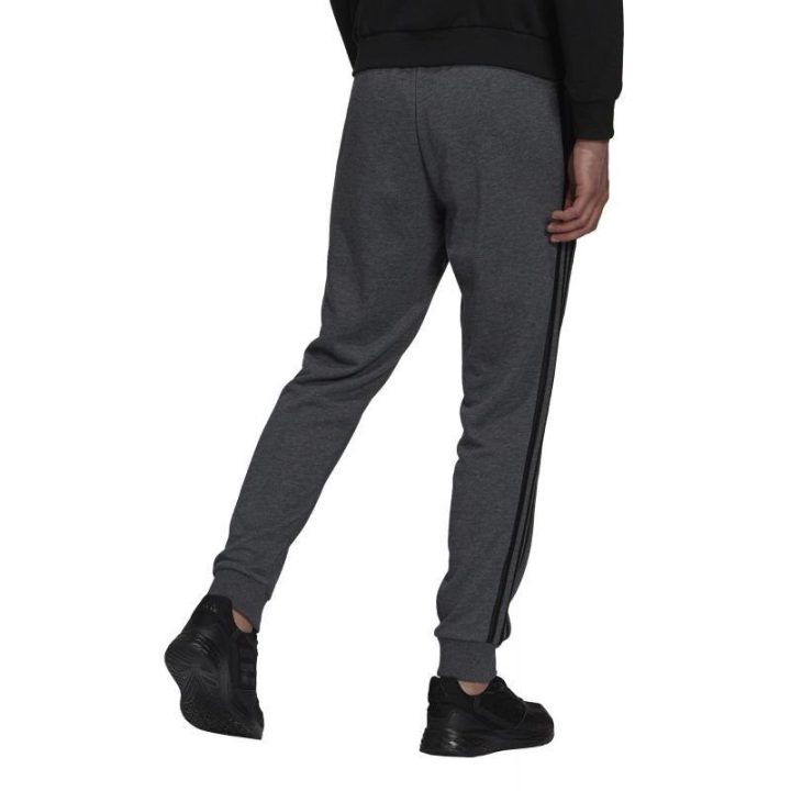 Vyriškos laisvo kirpimo sportinės kelnės adidas 3-Stripes, pilkos