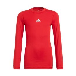 Vaikiški kompresiniai marškinėliai adidas TechFit, raudoni