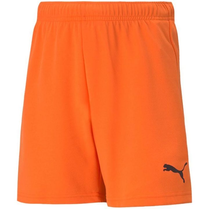 Vaikiški šortai treniruotėms Puma teamRISE, oranžiniai