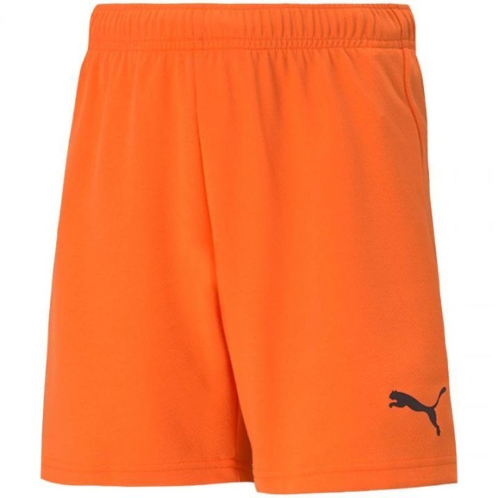 Vaikiški šortai treniruotėms Puma teamRISE, oranžiniai