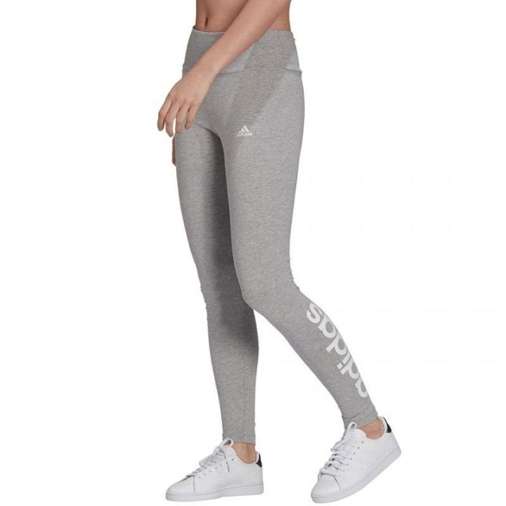 Moteriškos medvilninės tamprės adidas Essentials, pilkos