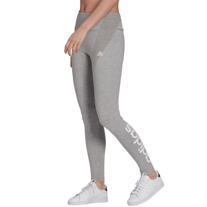 Moteriškos medvilninės tamprės adidas Essentials, pilkos