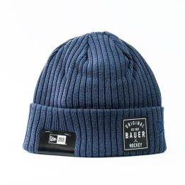 Žieminė kepurė Bauer NE Rib Knit, juoda ir balta