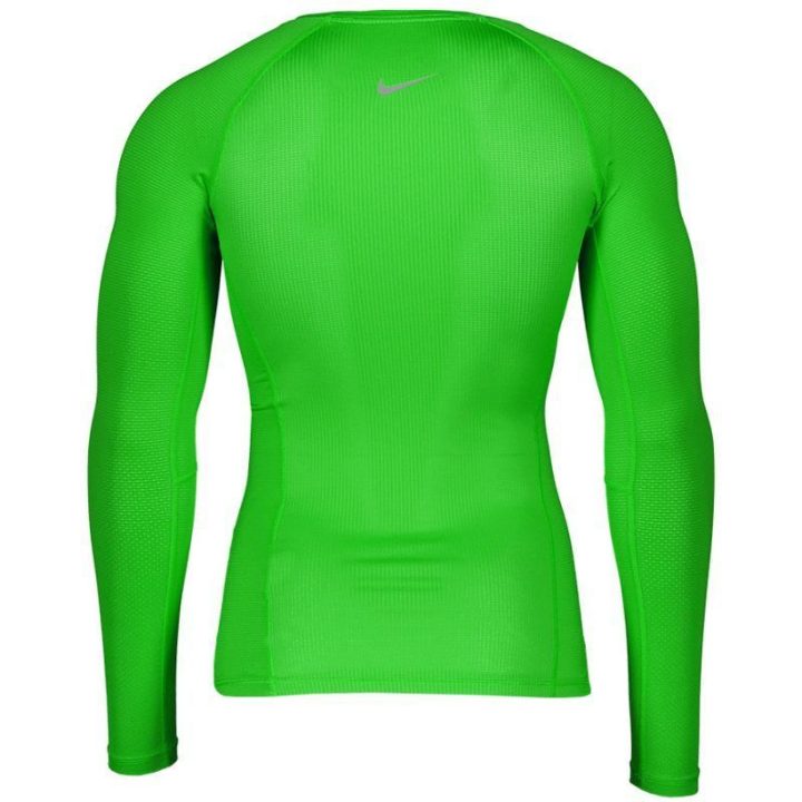 Vyriški marškinėliai ilgomis rankovėmis Nike Hyper Top, žali