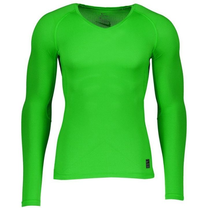 Vyriški marškinėliai ilgomis rankovėmis Nike Hyper Top, žali