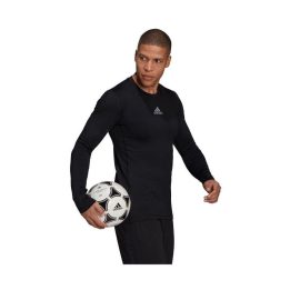 Vyriški kompresiniai termo marškinėliai adidas TechFit Warm, juodi