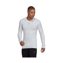Vyriški termoaktyvūs marškinėliai adidas TechFit Warm, balti