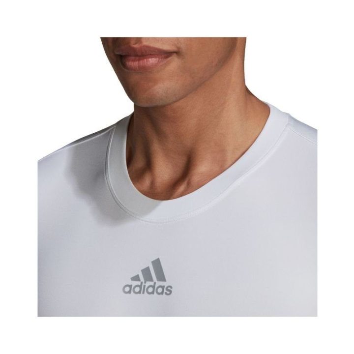 Vyriški termoaktyvūs marškinėliai adidas TechFit Warm, balti
