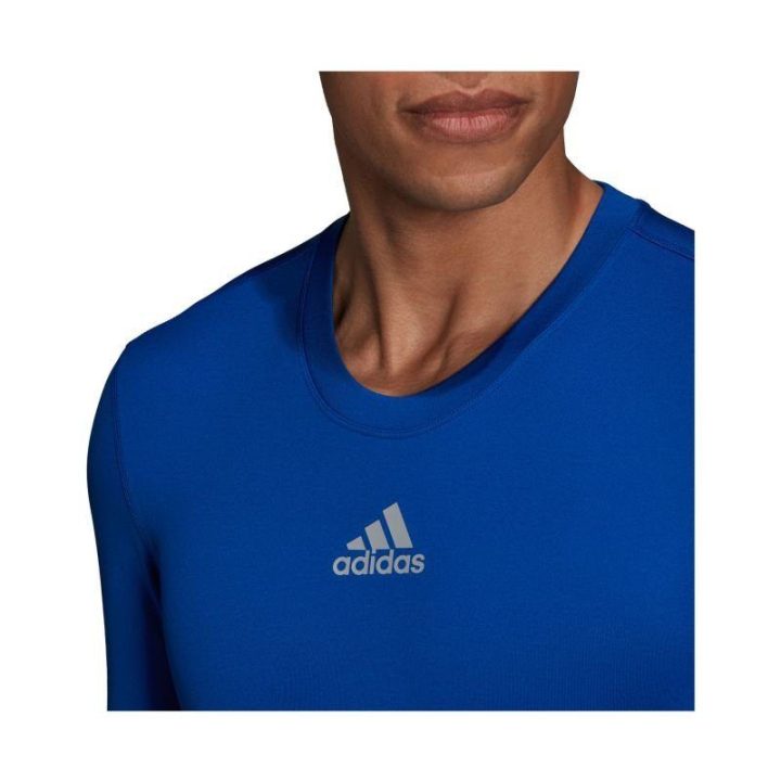 Vyriški termoaktyvūs marškinėliai adidas TechFit Warm, mėlyni