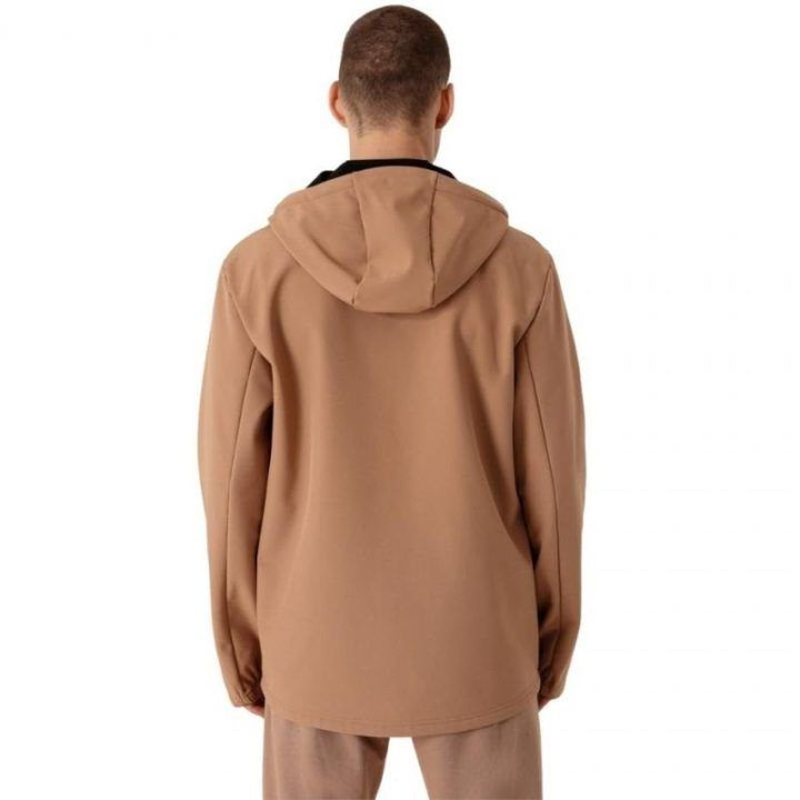 Vyriška softshell striukė su gobtuvu Outhorn, šviesiai ruda