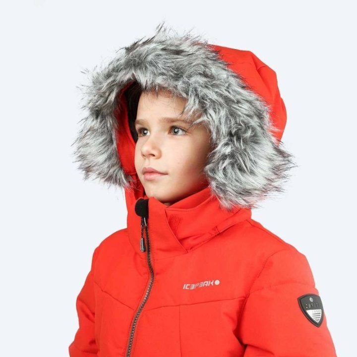 Neperšlampama slidinėjimo striukė mergaitėms Icepeak, raudona