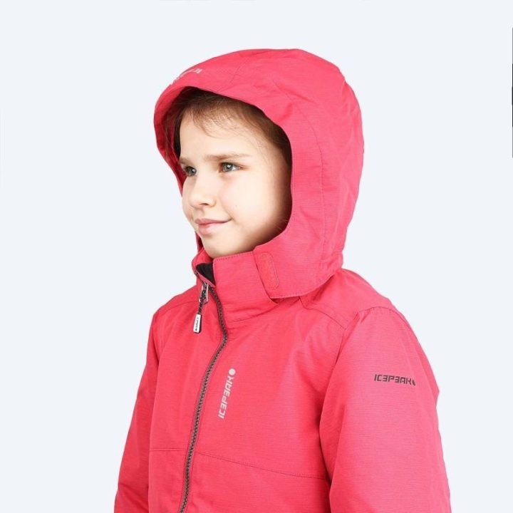 Striukė mergaitėms žiemai su gobtuvu Icepeak, rožinė