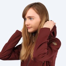 Moteriška ilga softshell striukė Icepeak Pukalani, ruda