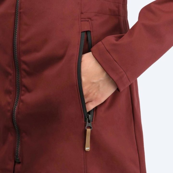 Moteriška ilga softshell striukė Icepeak Pukalani, ruda