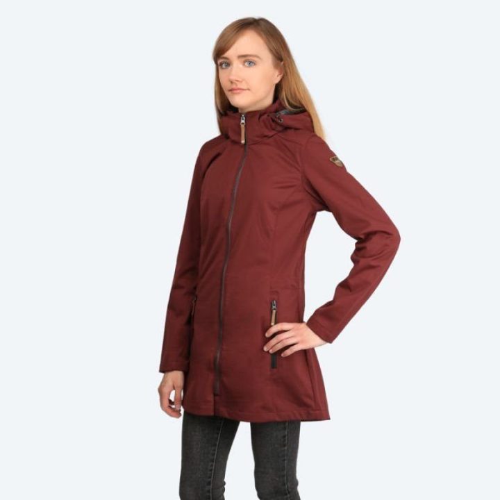 Moteriška ilga softshell striukė Icepeak Pukalani, ruda