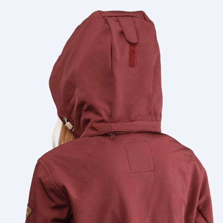 Moteriškas ilgas softshell paltas Icepeak Alexis, bordo