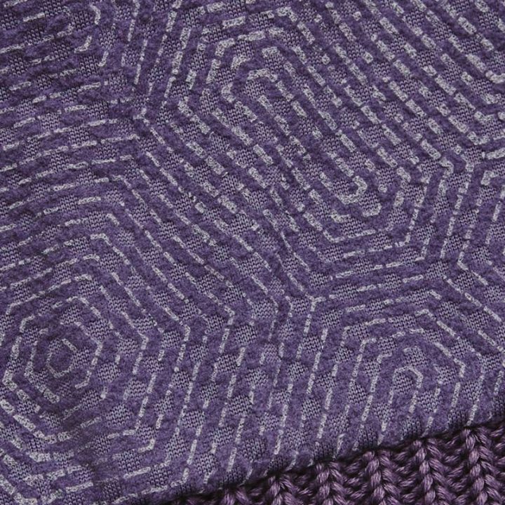 Moteriška megzta kepurė su atlenkiamu kraštu Under Armour, violetinė