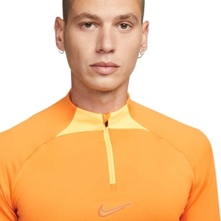 Vyriškas futbolo džemperis Nike Dri-FIT Strike Drill Top, oranžinis