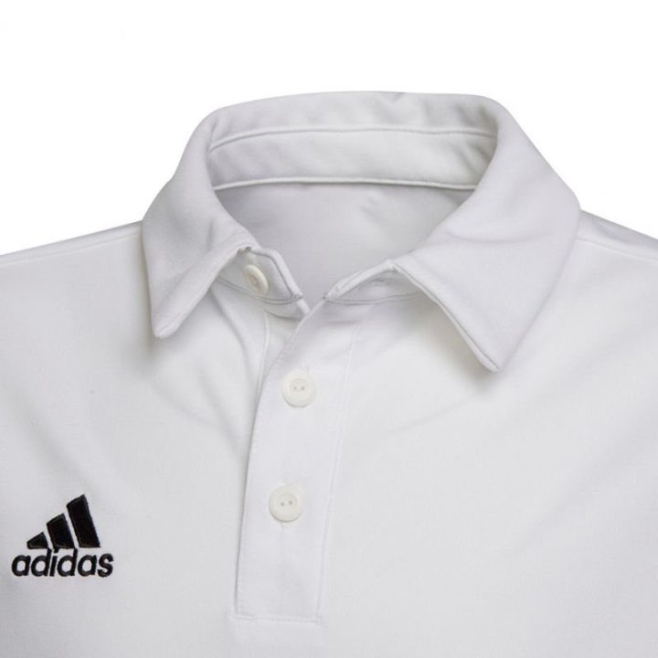 Vaikiški polo marškinėliai su sagomis adidas Entrada 22, balti