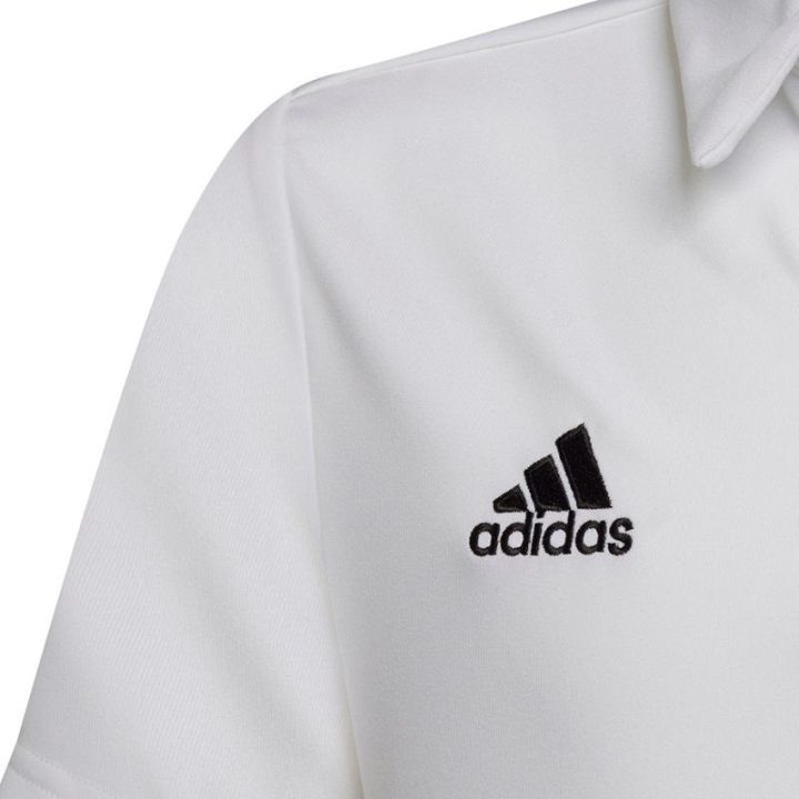 Vaikiški polo marškinėliai su sagomis adidas Entrada 22, balti