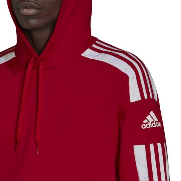 Vyriškas džemperis su gobtuvu adidas Squadra 21 Sweet, raudonas