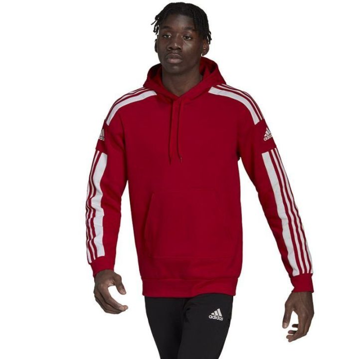 Vyriškas džemperis su gobtuvu adidas Squadra 21 Sweet, raudonas