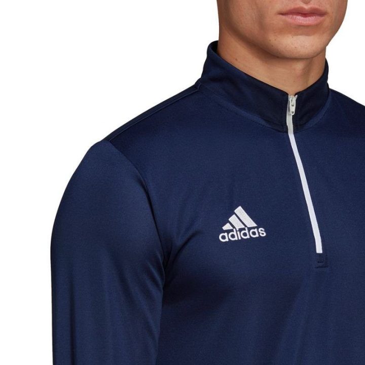 Vyriškas džemperis su užtrauktuku adidas Entrada 22, tamsiai mėlynas