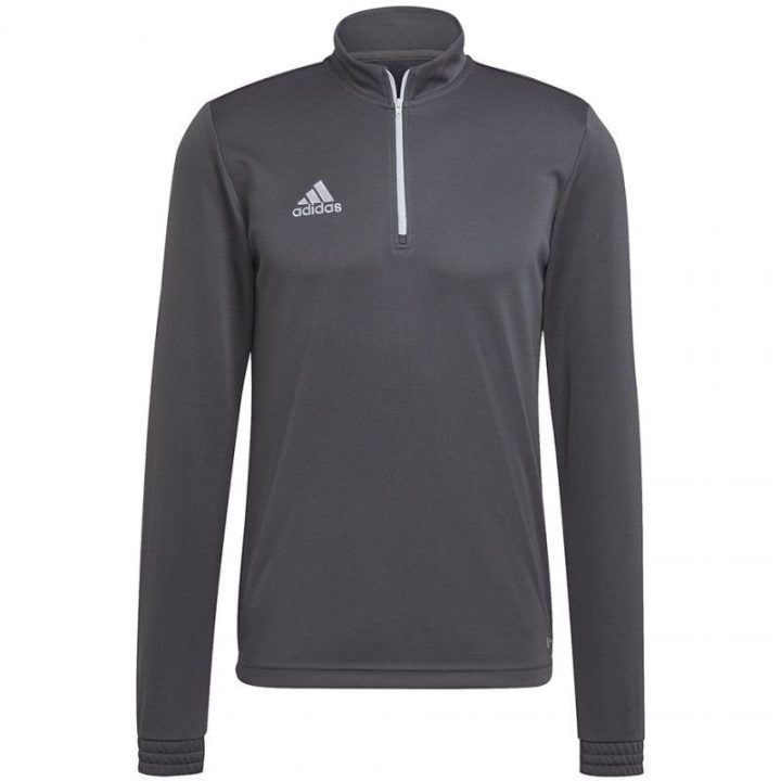 Vyriškas džemperis su pusiniu užtrauktuku adidas Entrada 22, pilkas
