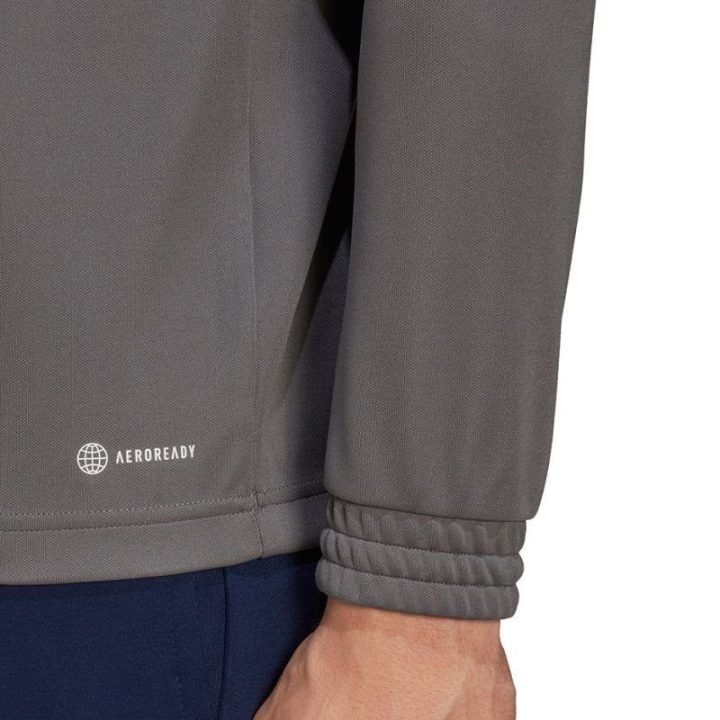 Vyriškas džemperis su pusiniu užtrauktuku adidas Entrada 22, pilkas