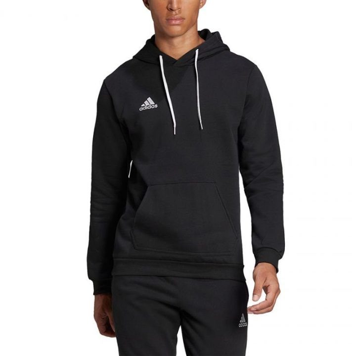 Vyriškas medvilninis džemperis su gobtuvu adidas Entrada 22, juodas
