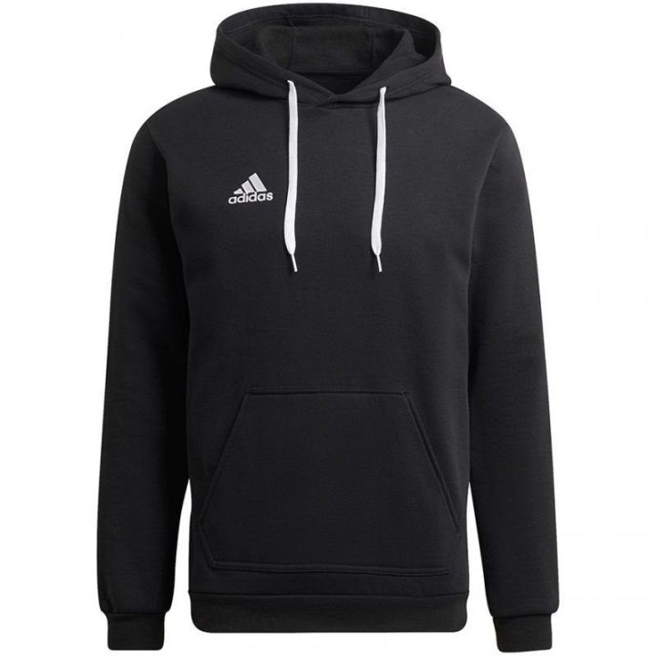 Vyriškas medvilninis džemperis su gobtuvu adidas Entrada 22, juodas