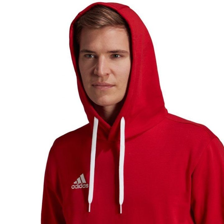 Vyriškas džemperis su gobtuvu adidas Entrada 22, raudonas