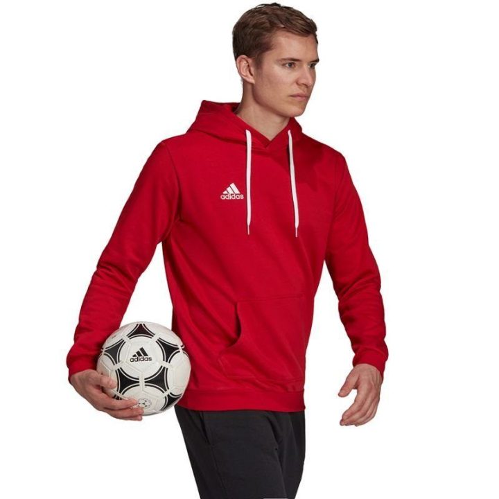 Vyriškas džemperis su gobtuvu adidas Entrada 22, raudonas