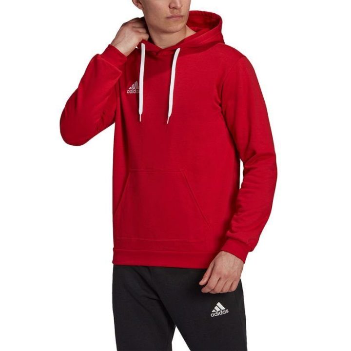 Vyriškas džemperis su gobtuvu adidas Entrada 22, raudonas