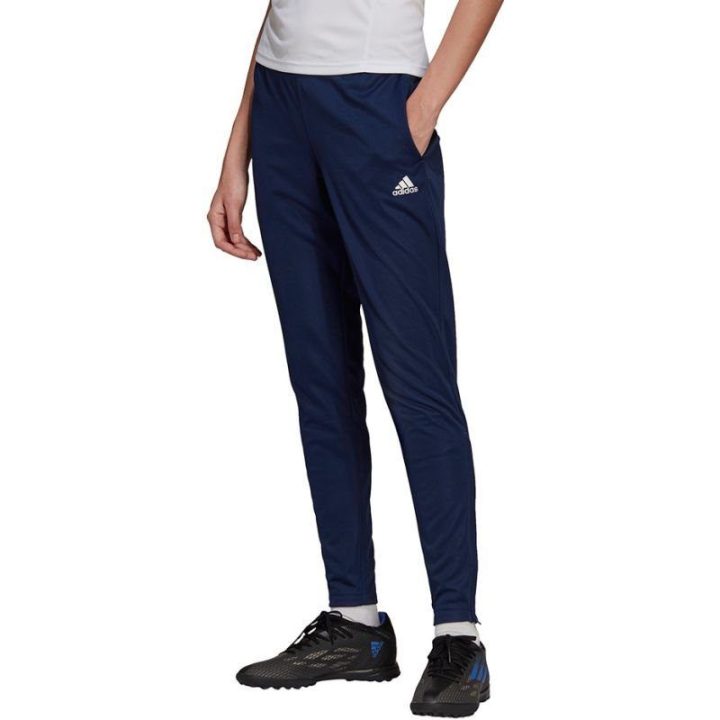 Moteriškos sportinės kelnės adidas Entrada 22, tamsiai mėlynos