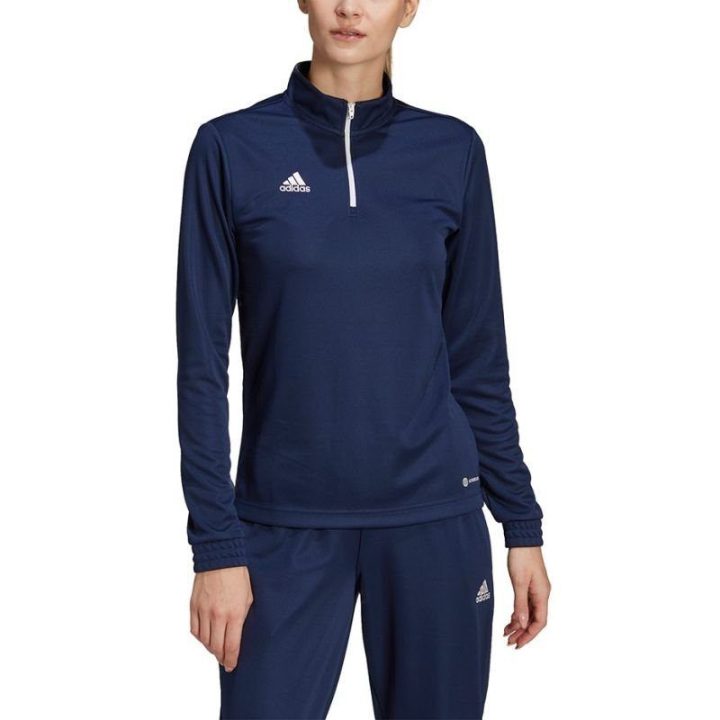 Moteriškas prigludęs džemperis adidas Entrada 22, tamsiai mėlynas